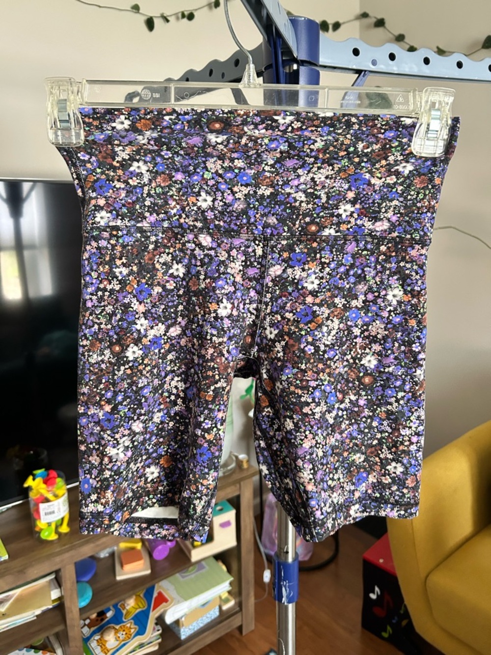 Lululemon Floral Print Women’s High-Waist Bike Shorts